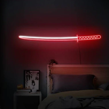 Đèn LED Neon Katakana Treo Tường - Nhiều mẫu, kèm nguồn, miếng dán, giá 70.000 VND