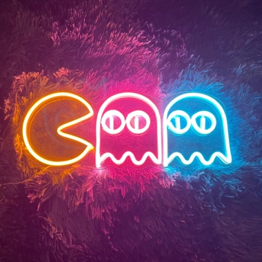 Đèn LED Neon PACMAN: Đèn neon sign trang trí phòng ngủ, decor treo tường, giá chỉ 39.000₫ 2