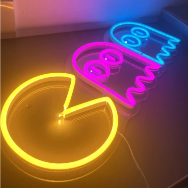 Đèn LED Neon PACMAN: Đèn neon sign trang trí phòng ngủ, decor treo tường, giá chỉ 39.000₫ 3