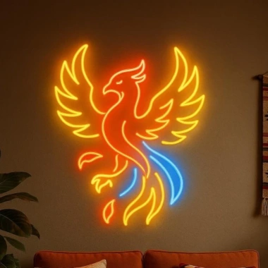 Đèn LED Neon Rồng Phượng Treo Tường - Trang Trí Quán Ăn, Nhà Hàng, Kèm Nguồn & Miếng Dán 3 Đèn LED Neon Rồng Phượng Treo Tường - Trang Trí Quán Ăn, Nhà Hàng, Kèm Nguồn & Miếng Dán 3