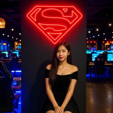 Đèn LED Neon SUPERMAN Treo Tường Nhiều Mẫu Kèm Nguồn & Miếng Dán Giá 75.000₫