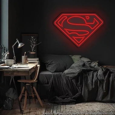 Đèn LED Neon SUPERMAN Treo Tường Nhiều Mẫu Kèm Nguồn & Miếng Dán Giá 75.000₫