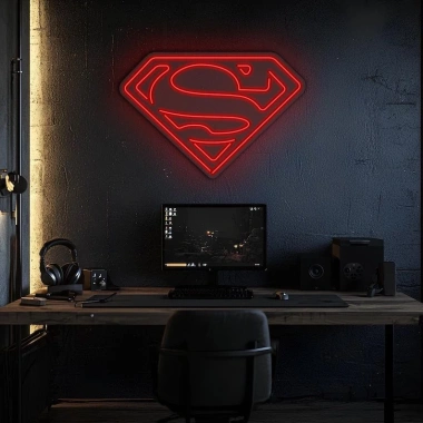 Đèn LED Neon SUPERMAN Treo Tường Nhiều Mẫu Kèm Nguồn & Miếng Dán Giá 75.000₫