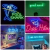 Đèn LED Neon Thiết Kế Tên - Decor Phòng Ngủ, Quán Bar, Quán Ăn - Dán Tường Giá 10.000đ