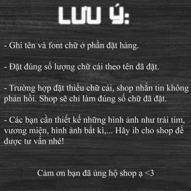 Đèn LED Neon Thiết Kế Tên - Decor Phòng Ngủ, Quán Bar, Quán Ăn - Dán Tường Giá 10.000đ
