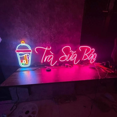 Đèn LED Neon Trà Sữa - Decor Cửa Hàng Siêu Đẹp, Dễ Hút Khách, Giá Chỉ 80.000₫ 2