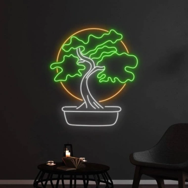 Đèn LED Neon Trang Trí Hình Chậu Cây Cảnh Treo Tường - Nhiều Mẫu, Kèm Nguồn và Miếng Dán, Giá Chỉ 100.000₫