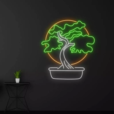 Đèn LED Neon Trang Trí Hình Chậu Cây Cảnh Treo Tường - Nhiều Mẫu, Kèm Nguồn và Miếng Dán, Giá Chỉ 100.000₫