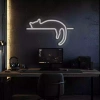 Đèn LED Neon Trang Trí Hình Mèo Lười Treo Tường - Kèm Nguồn & Miếng Dán - Giá 50.000₫ 7