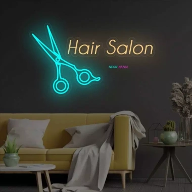 Đèn LED Neon Trang Trí Salon Tóc Treo Tường - Nhiều mẫu, kèm nguồn & miếng dán, chỉ 90.000₫