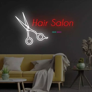 Đèn LED Neon Trang Trí Salon Tóc Treo Tường - Nhiều mẫu, kèm nguồn & miếng dán, chỉ 90.000₫