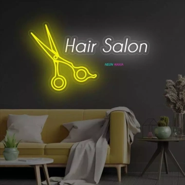 Đèn LED Neon Trang Trí Salon Tóc Treo Tường - Nhiều mẫu, kèm nguồn & miếng dán, chỉ 90.000₫