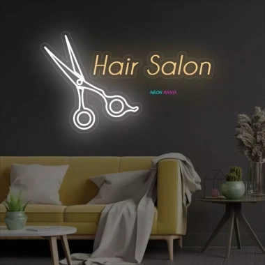 Đèn LED Neon Trang Trí Salon Tóc Treo Tường - Nhiều mẫu, kèm nguồn & miếng dán, chỉ 90.000₫