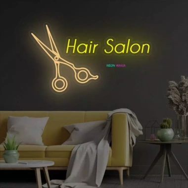 Đèn LED Neon Trang Trí Salon Tóc Treo Tường - Nhiều mẫu, kèm nguồn & miếng dán, chỉ 90.000₫