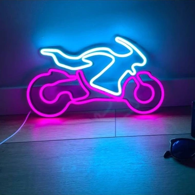 Đèn LED Neon Trang Trí Xe Máy Treo Tường, Kèm Nguồn & Miếng Dán, Giá 389.000₫