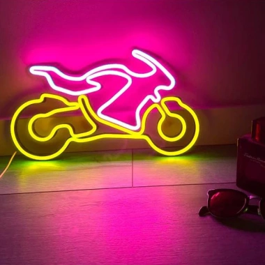 Đèn LED Neon Trang Trí Xe Máy Treo Tường, Kèm Nguồn & Miếng Dán, Giá 389.000₫