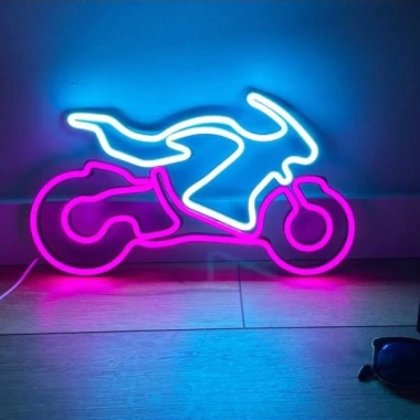 Đèn LED Neon Trang Trí Xe Máy Treo Tường, Kèm Nguồn & Miếng Dán, Giá 389.000₫