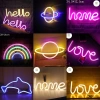 Đèn LED Neon treo tường đa mẫu cho phòng ngủ và game, kèm móc, dùng pin hoặc USB, chỉ 85.000₫ 2