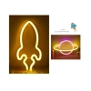 Đèn LED Neon treo tường đa mẫu cho phòng ngủ và game, kèm móc, dùng pin hoặc USB, chỉ 85.000₫ 8