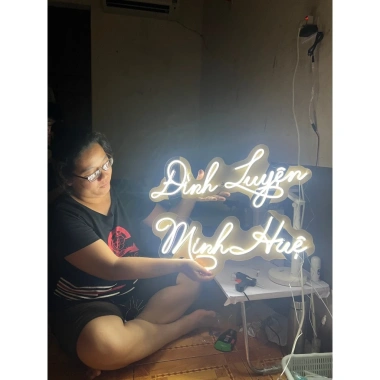 Đèn LED Neon Tùy Chỉnh Tên - Trang Trí Phòng Ngủ, Tường Quán Nhậu, Kèm Logo & Phụ Kiện, Giá 15.000đ