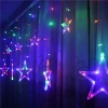 Đèn LED ngôi sao đa màu, nút chỉnh chế độ, dây chớp nháy treo thả rèm - Nội thất 4