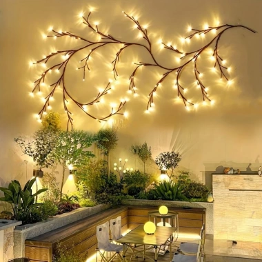 Đèn LED Nhánh Cây Hoa Đào 8 chế độ nháy - Điều khiển từ xa, giá ưu đãi 162.500₫