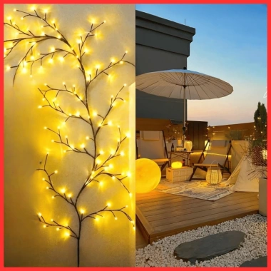 Đèn LED Nhánh Cây Hoa Đào 8 chế độ nháy - Điều khiển từ xa, giá ưu đãi 162.500₫