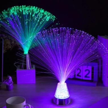 Đèn LED nhấp nháy 7 màu, Đèn lồng đá quý, Đèn sợi quang trang trí lễ hội – Giá 81.399₫