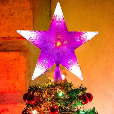 Đèn LED nhấp nháy ấm áp hình ngôi sao trang trí cây thông Noel - Giá 104.390 VND