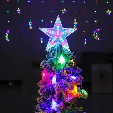 Đèn LED nhấp nháy ấm áp hình ngôi sao trang trí cây thông Noel - Giá 104.390 VND