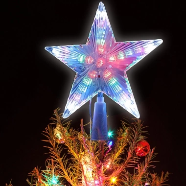 Đèn LED nhấp nháy ấm áp hình ngôi sao trang trí cây thông Noel - Giá 104.390 VND