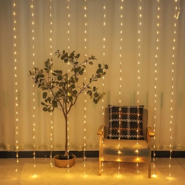 Đèn LED Nháy Mành Hiệu Ứng Thác Nước - Trang Trí Cây Nêu, Cây Cảnh Ngày Tết, Nhà Hàng, Quán Ăn - Giá 69.000đ