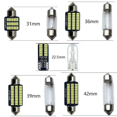 Đèn LED nội thất ô tô T10 12-24V - Đọc sách, đổi màu, chiếu biển số, ba màu