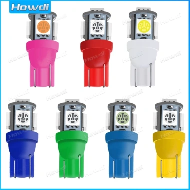 Đèn LED ô tô T10 5SMD 5.050 W5W 2.825 192 158 168 194 Trắng - Giảm giá 11.880 VND