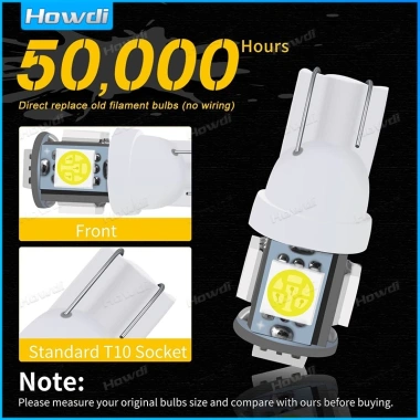Đèn LED ô tô T10 5SMD 5.050 W5W 2.825 192 158 168 194 Trắng - Giảm giá 11.880 VND 5 Đèn LED ô tô T10 5SMD 5.050 W5W 2.825 192 158 168 194 Trắng - Giảm giá 11.880 VND 5