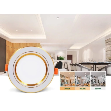 Đèn LED Ống Nhấn DOB Đúc Nhôm 7-12W Đôi Màu - Trang Trí Phòng Khách 89k 4
