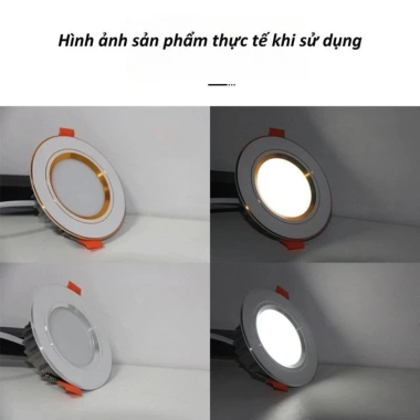 Đèn LED Ống Nhấn DOB Đúc Nhôm 7-12W Đôi Màu - Trang Trí Phòng Khách 89k 5