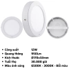 Đèn LED ốp trần tròn SRPL đổi màu 6-24W 3.000K/6.500K MPE chính hãng - Giá 137k 8