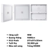 Đèn LED Panel âm trần cảm biến SSPL/MS 12-24W 6.500K – Ánh trắng, tuổi thọ cao, giảm còn 415k 6