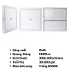 Đèn LED Panel âm trần cảm biến SSPL/MS 12-24W 6.500K – Ánh trắng, tuổi thọ cao, giảm còn 415k 7