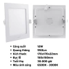 Đèn LED Panel âm trần MPE SPL 6-24W, ánh sáng trắng, tản nhiệt nhanh, 100.813₫ 9