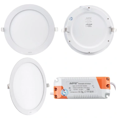 Đèn LED Panel âm trần nhôm RPL/DIM 6‑24W, MPE, 3.000‑6.500K – Điều chỉnh độ sáng, tiết kiệm năng lượng, giá ưu đãi 314.636₫