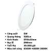 Đèn LED Panel âm trần nhôm RPL/DIM 6‑24W, MPE, 3.000‑6.500K – Điều chỉnh độ sáng, tiết kiệm năng lượng, giá ưu đãi 314.636₫ 7