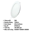 Đèn LED Panel âm trần nhôm RPL/DIM 6‑24W, MPE, 3.000‑6.500K – Điều chỉnh độ sáng, tiết kiệm năng lượng, giá ưu đãi 314.636₫ 9