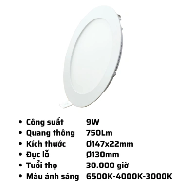 Đèn LED Panel âm trần nhôm RPL/DIM 6‑24W, MPE, 3.000‑6.500K – Điều chỉnh độ sáng, tiết kiệm năng lượng, giá ưu đãi 314.636₫ 9 Đèn LED Panel âm trần nhôm RPL/DIM 6‑24W, MPE, 3.000‑6.500K – Điều chỉnh độ sáng, tiết kiệm năng lượng, giá ưu đãi 314.636₫ 9