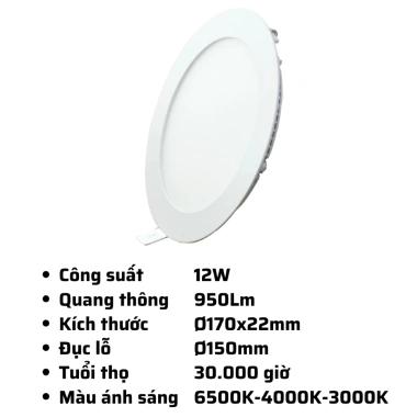 Đèn LED Panel âm trần nhôm RPL/DIM 6‑24W, MPE, 3.000‑6.500K – Điều chỉnh độ sáng, tiết kiệm năng lượng, giá ưu đãi 314.636₫ 10 Đèn LED Panel âm trần nhôm RPL/DIM 6‑24W, MPE, 3.000‑6.500K – Điều chỉnh độ sáng, tiết kiệm năng lượng, giá ưu đãi 314.636₫ 10