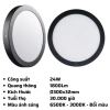 Đèn LED Panel ốp nổi MPE nhôm 12-24W, 6.500K trắng, 3.000K vàng, đổi 3 màu, giá 162.160₫ 9