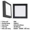 Đèn LED Panel ốp nổi MPE nhôm 12-24W SSPLB, 6.500K trắng-3.000K vàng, đổi 3 màu - Giá ưu đãi 171.434 VND 5