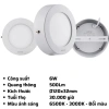 Đèn LED Panel ốp nổi MPE SRPL SSPL 6-24W, 6.500K Trắng/3.000K Vàng, Đổi 3 màu - Giá chỉ 110.765₫ 10