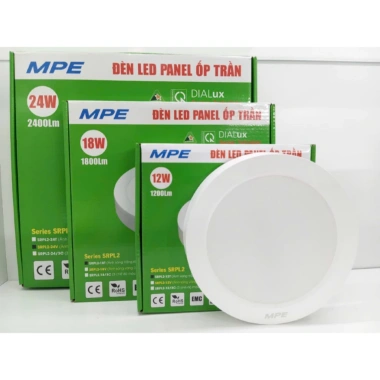 Đèn LED Panel ốp nổi SRPL2 SSPL2 12-24W Trắng 6.500K Vàng 3.000K Tiết kiệm năng lượng Giá chỉ 95.944₫